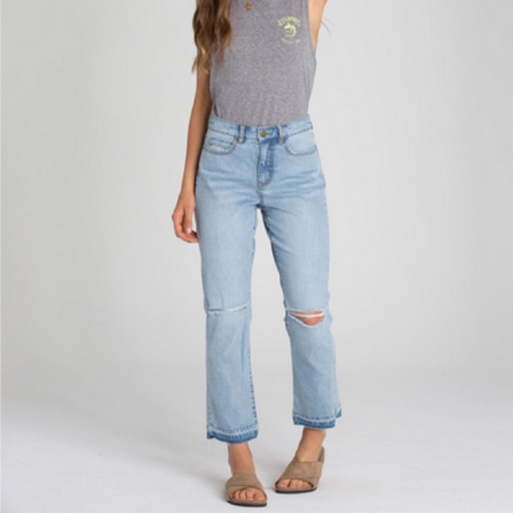 Billabong Chill Out Womens Cropped Denim Jeans